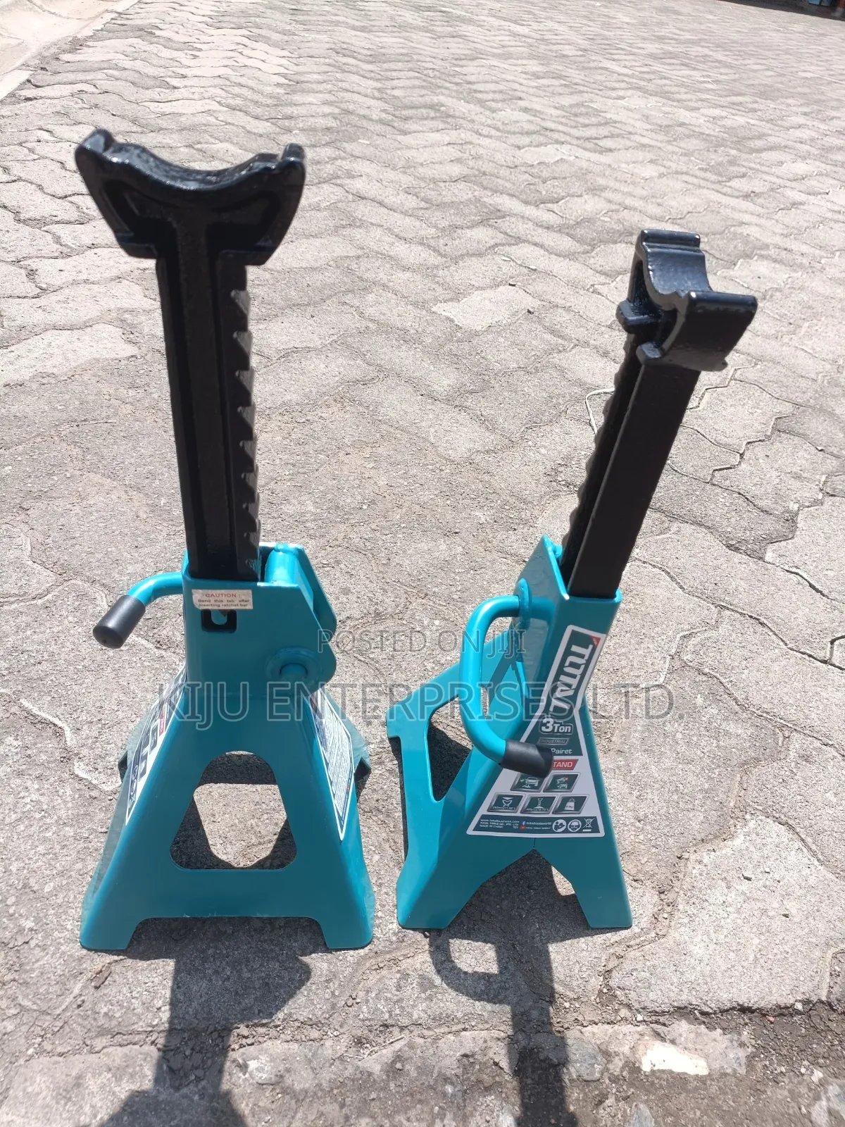 Total 3 Ton Adjustable Jack Stand (Pair) Heavy Duty Axle Stands