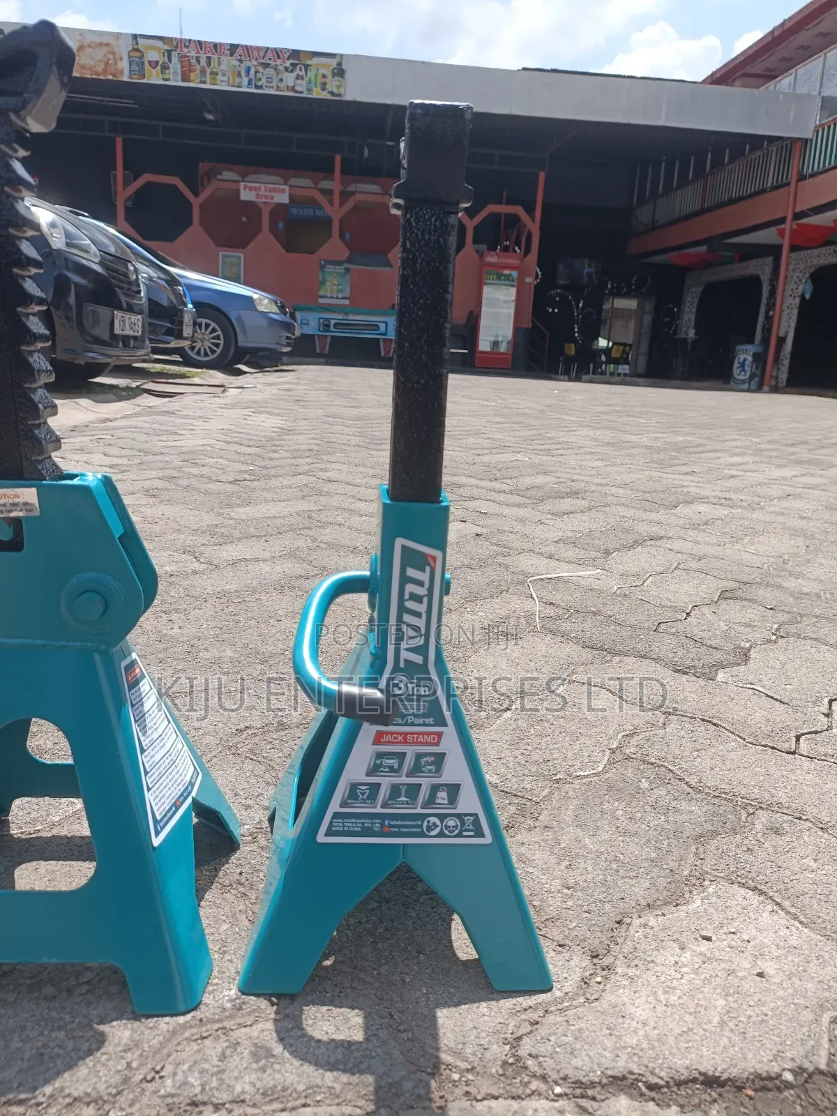 Total 3 Ton Adjustable Jack Stand (Pair) Heavy Duty Axle Stands