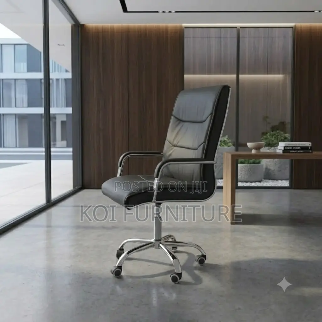 Office Chairs; Leather High Back Executive Office Chairs