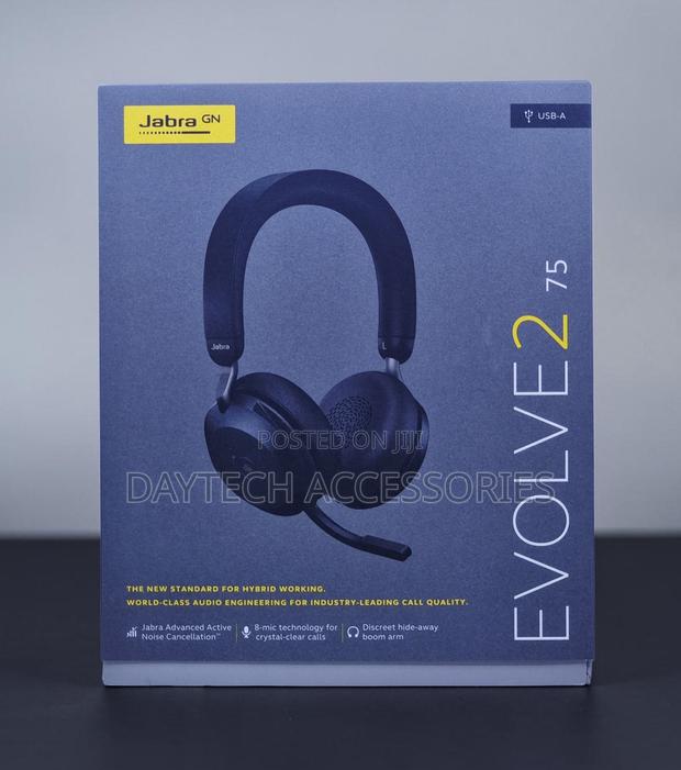 The Jabra Evolve2 75 Wireless Headset - Black