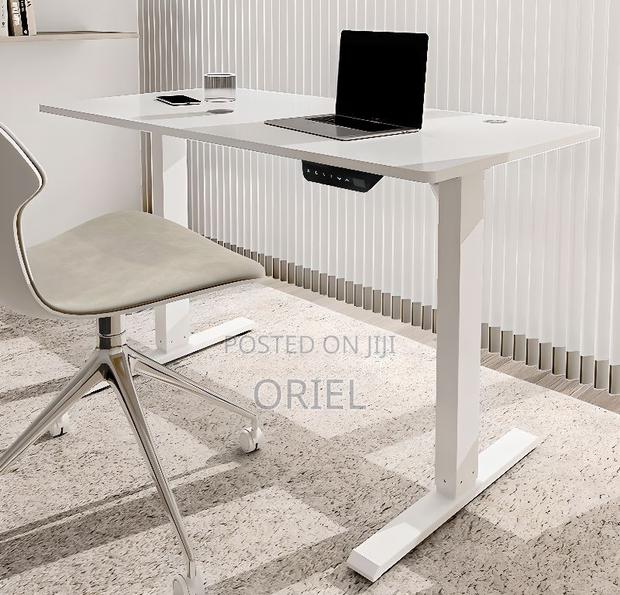 Office Desk :White 120cm Electric Height Adjustable Sit-Stand Desk - thumbnail 13