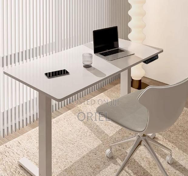 Office Desk :White 120cm Electric Height Adjustable Sit-Stand Desk - thumbnail 19