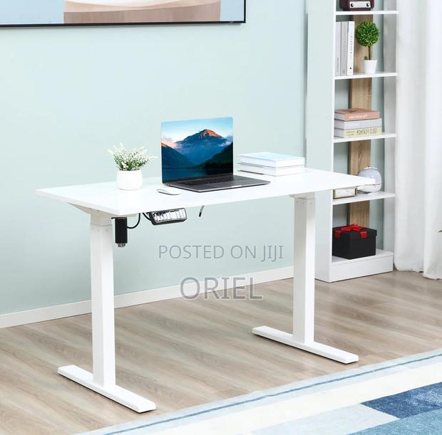 Office Desk :White 120cm Electric Height Adjustable Sit-Stand Desk - thumbnail 20