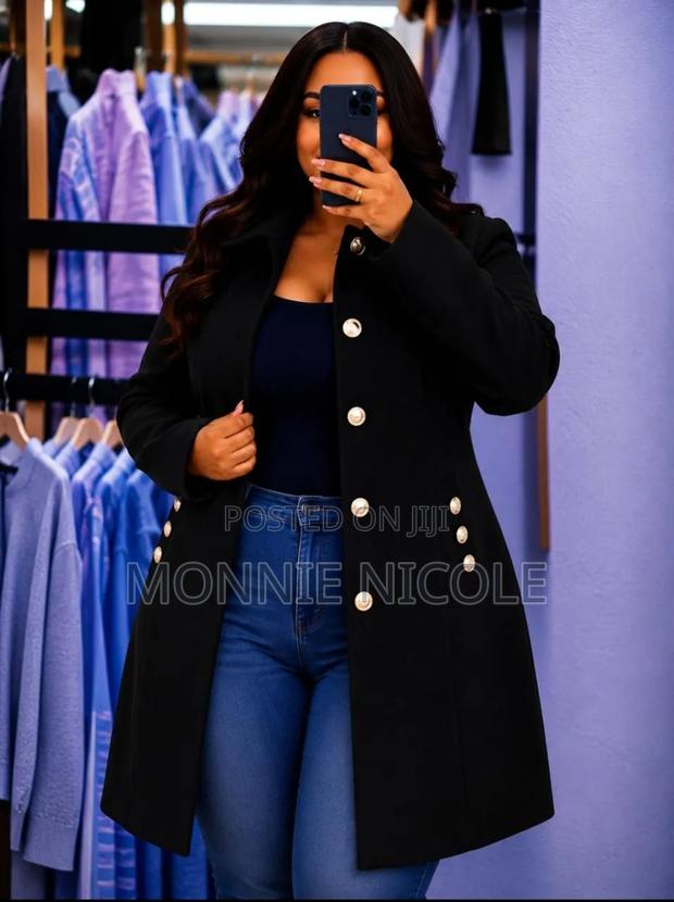 Ladies Bubble Long Trenchcoat