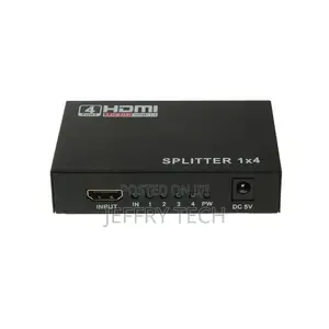 Mini Hd 1080p 1 X 4 Hdmi V1.4 Splitter for HDTV / STB/ DVD - Black