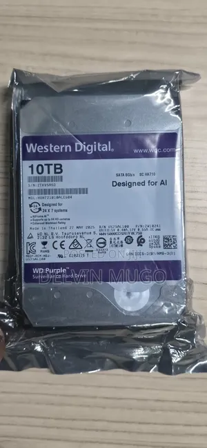 10tb Wd Purple Surveillance Hard Drive Designed for Ai – 24/7 CCTV
