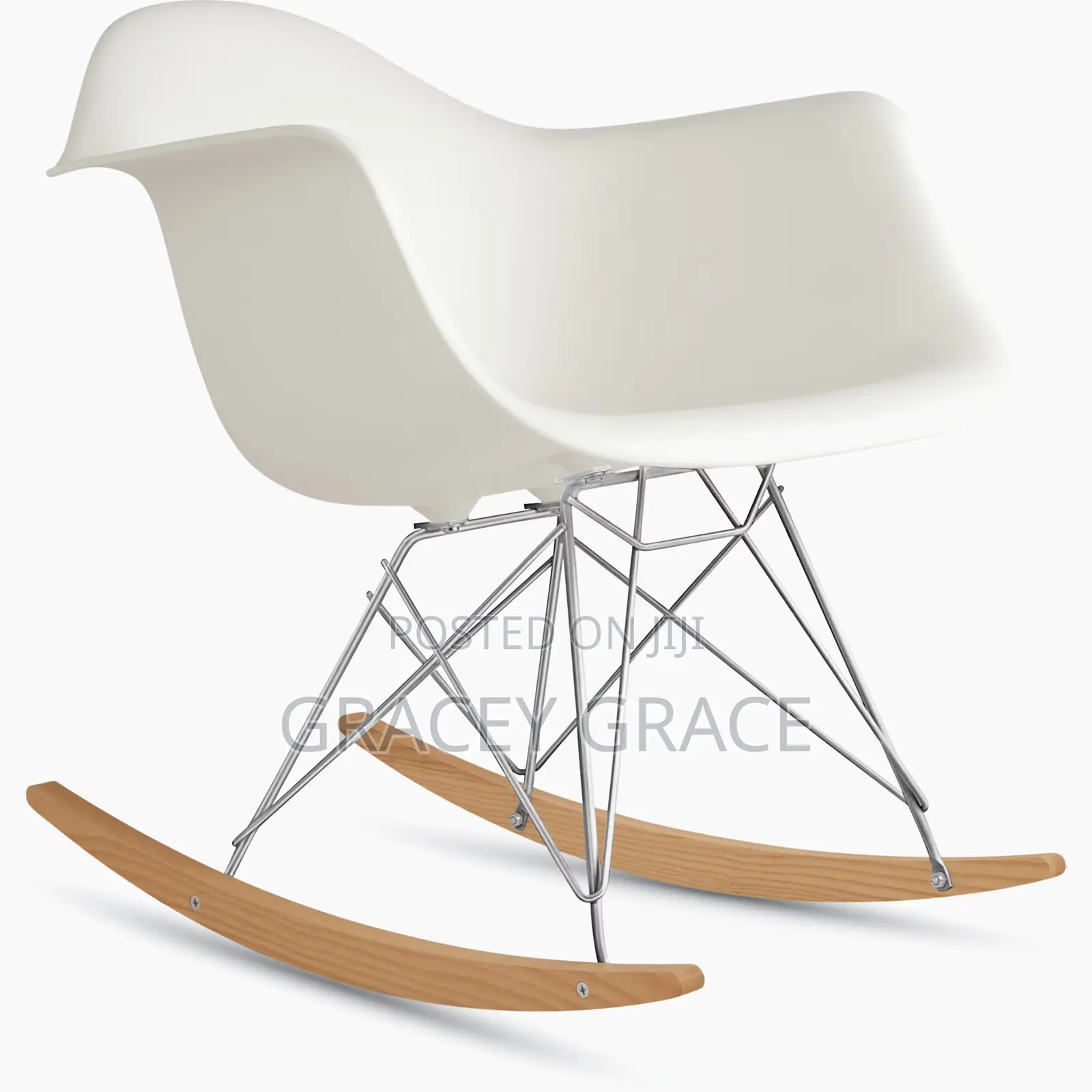 White Eams Rocking Chair