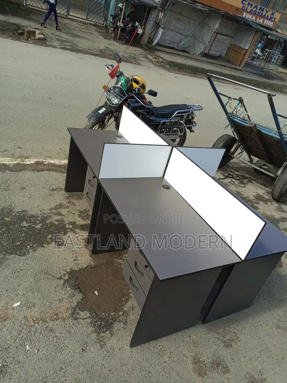 4 Way Workstation Desk MDF