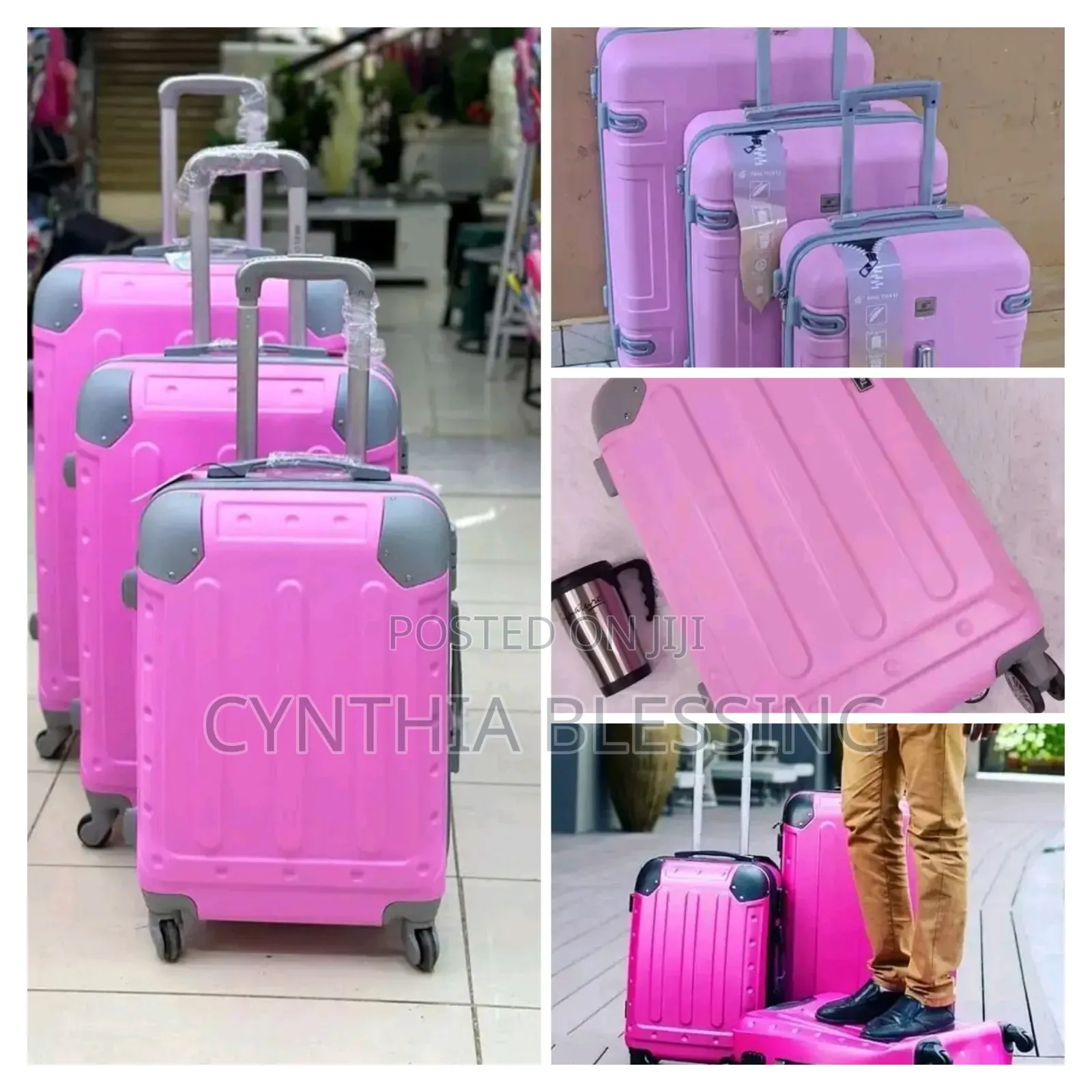 Unbreakable Suitcases Pink Suitcase Travel Bag