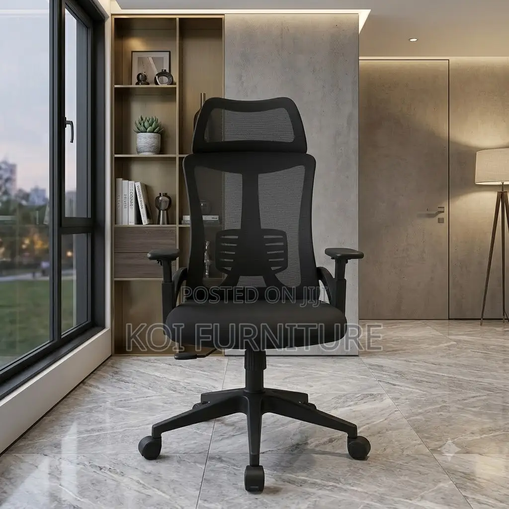 Office Chairs; High Executive Fabric Chair With Headrest