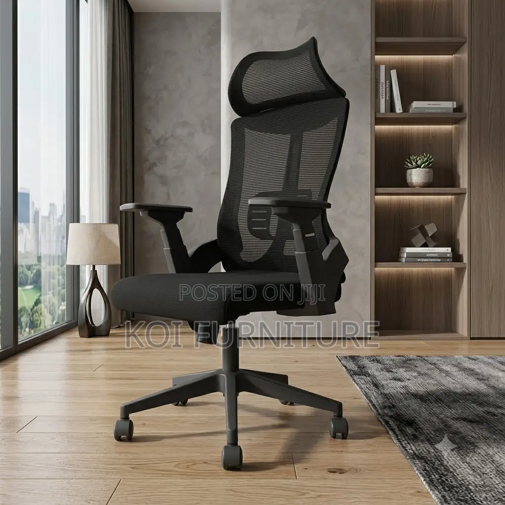 Office Chairs; High Executive Fabric Chair With Headrest
