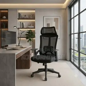Office Chairs; High Executive Fabric Chair With Headrest