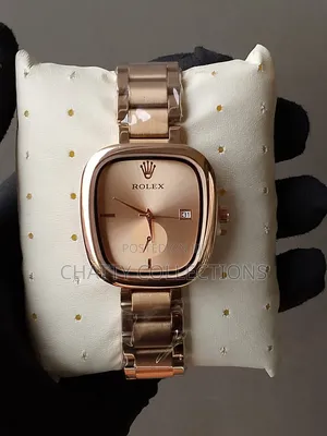Rose Gold Rolex Oval Shape Ladies Watches