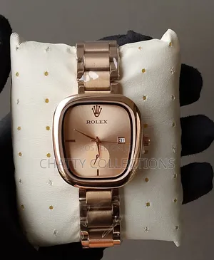 Rose Gold Rolex Oval Shape Ladies Watches
