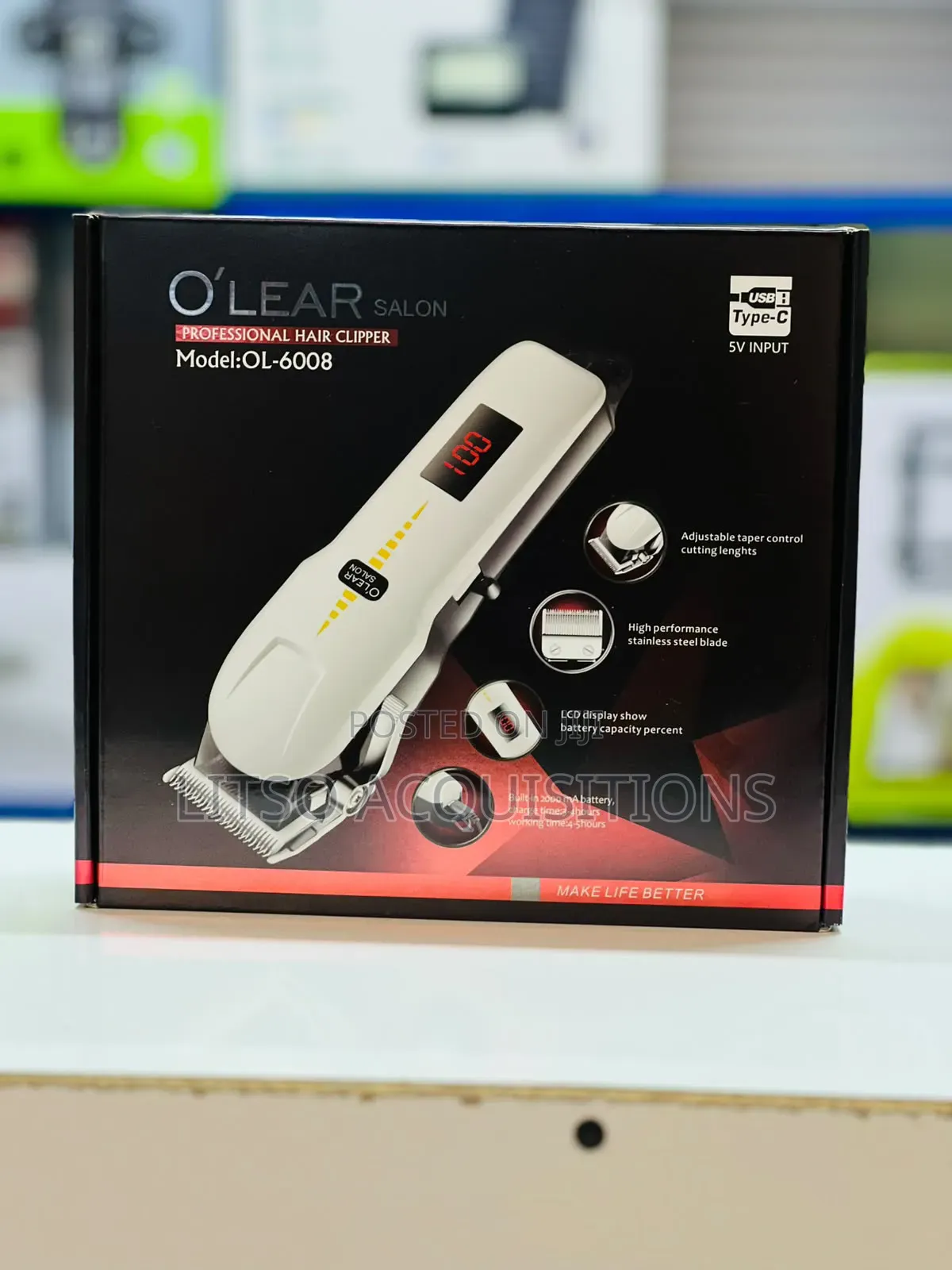 O'Lear Professional Hair Clipper Ol-6008 – Rechargeable