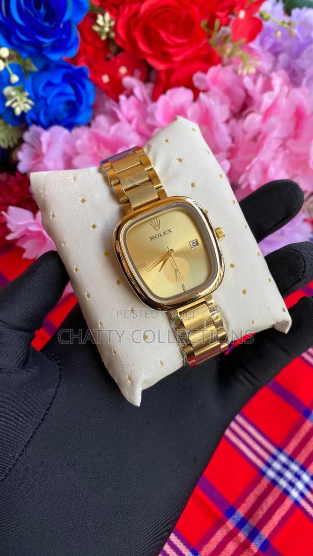 Gold Rolex Oval Shape Ladies Watches