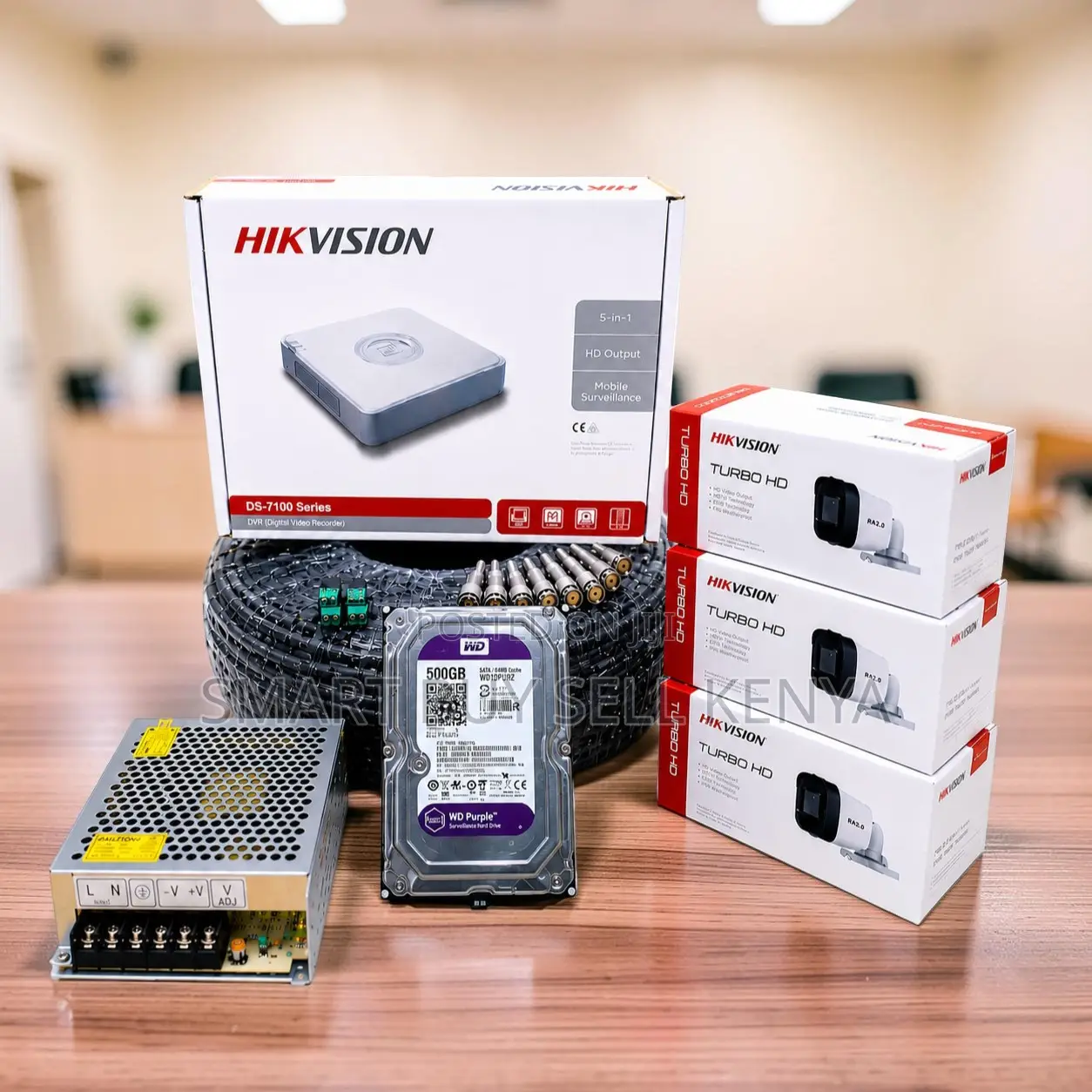 Ultra High Quality 3 Hikvision 1080p CCTV Cameras Complete System Kit