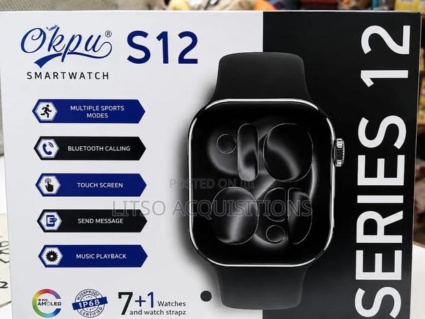 Okpu S12 Smart Watch Series 12 – Bluetooth Calling Amoled Display