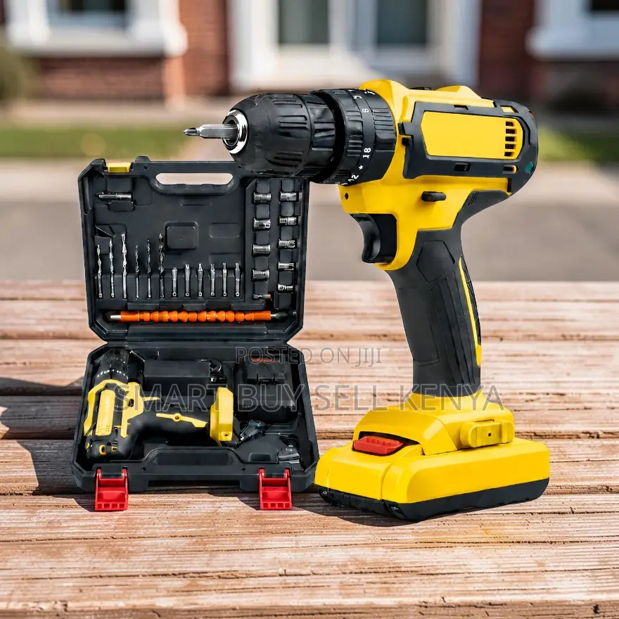 Convenient Heavy Duty Cordless Drill With Drilling and Impact Function