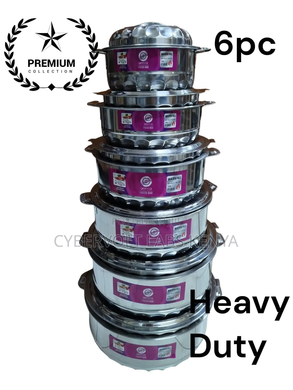 Premium Collection 6pc Heavy Duty Hot Pot Set