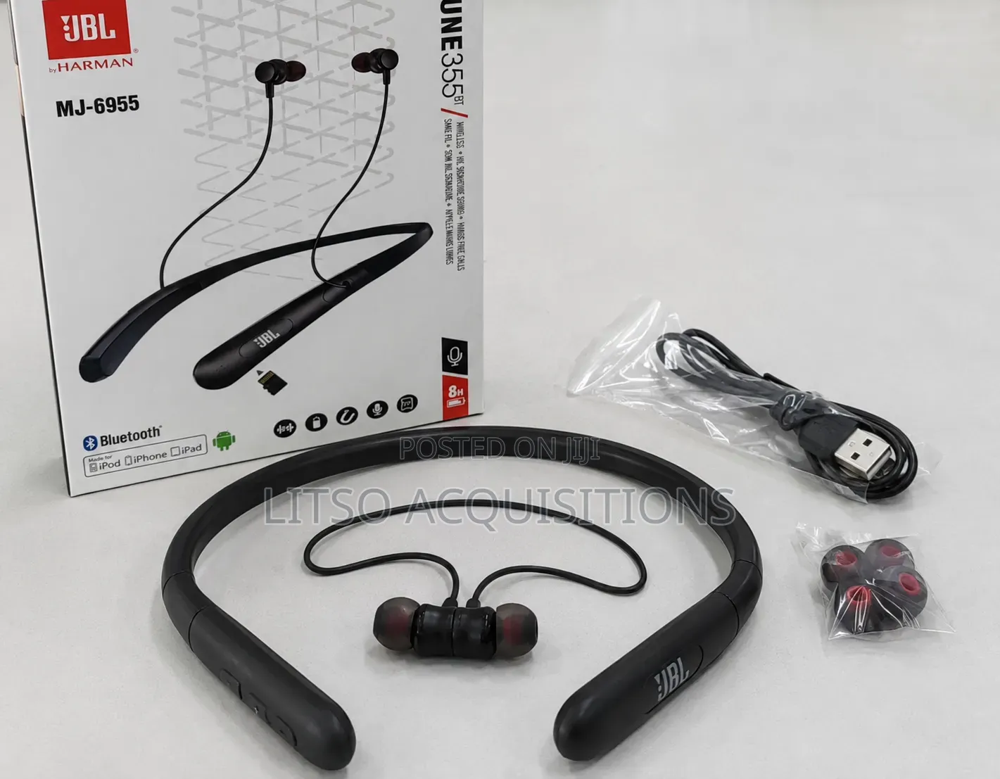 JBL Tune 355bt Bluetooth Neckband Earphones – Wireless Headset