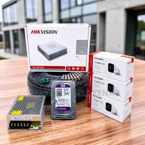 Maintenance-Free 3 Hikvision 1080p Hd CCTV Cameras Complete System Kit