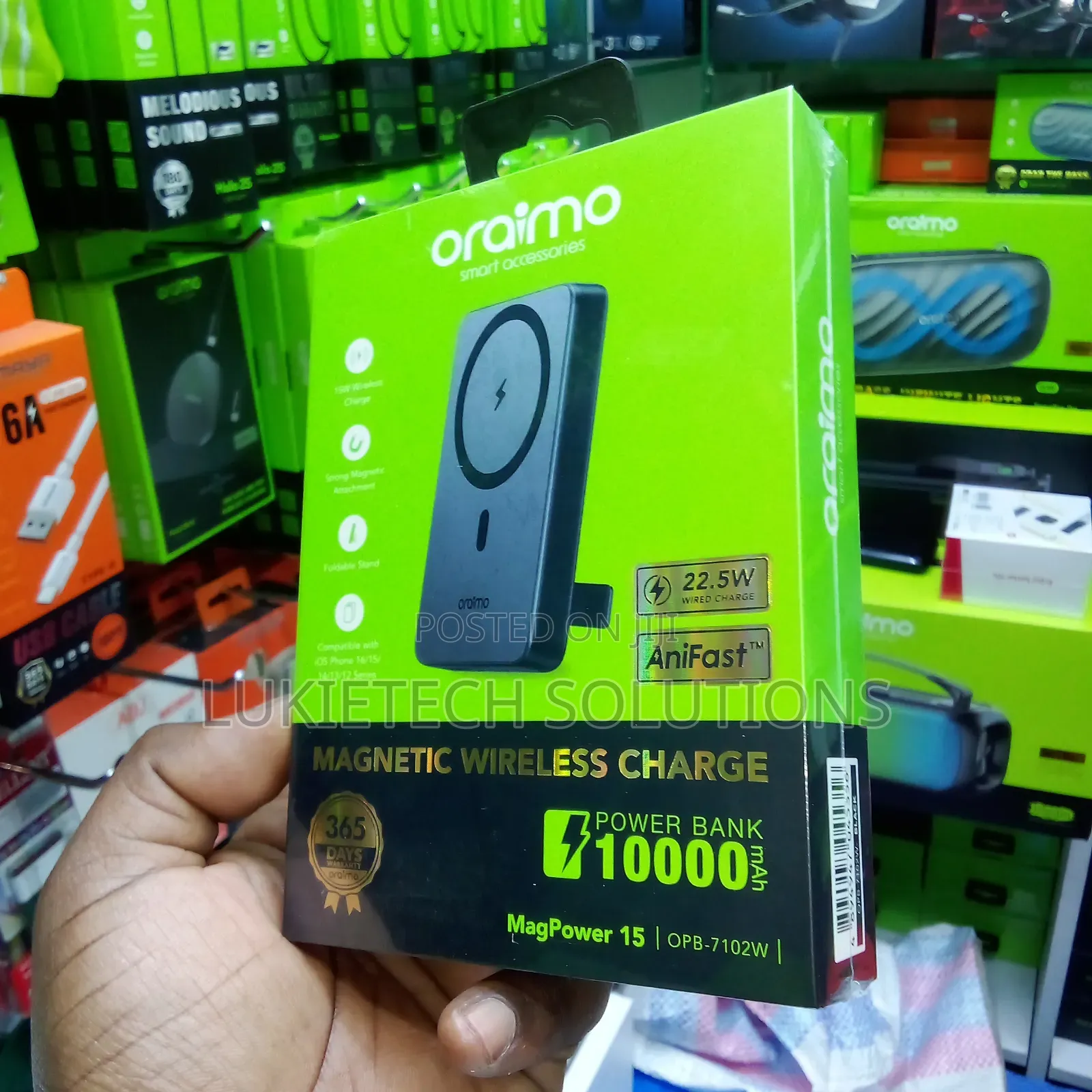 Oraimo Wireless Powerbank ,10000mah 22.5w Lightweight Fast Charging