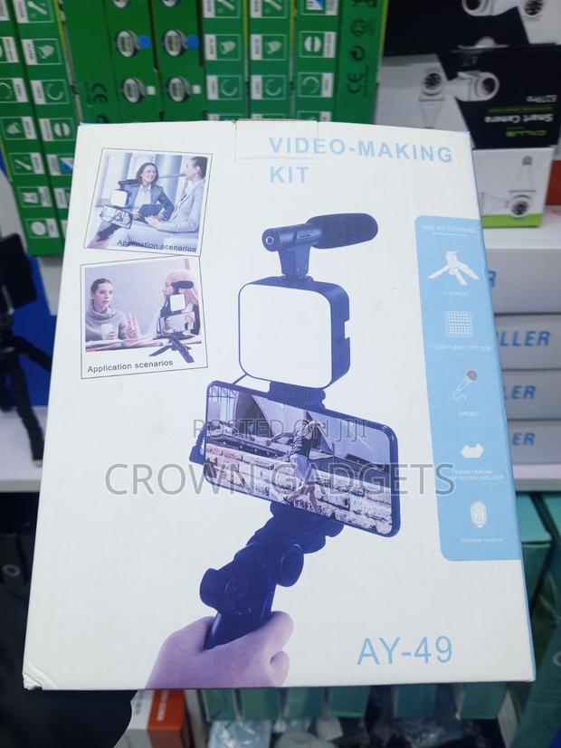 Ay-49 Vlogging Kit for Phone Camera With Led Fill Light - thumbnail 2