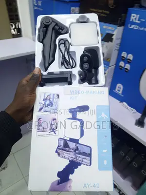 Ay-49 Vlogging Kit for Phone Camera With Led Fill Light