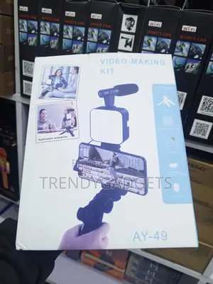 Ay-49 Smartphone Vlogging Kit With Bluetooth Remote