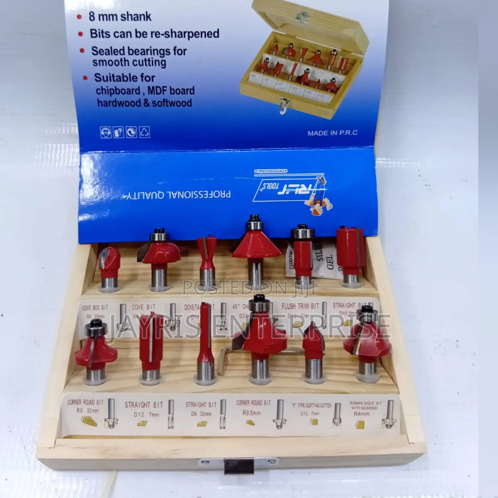 Router Bit Set at 12pcs Set