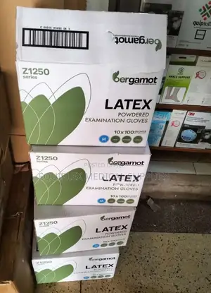 Powdered Latex Examination Gloves (Box Has 100 Pieces)