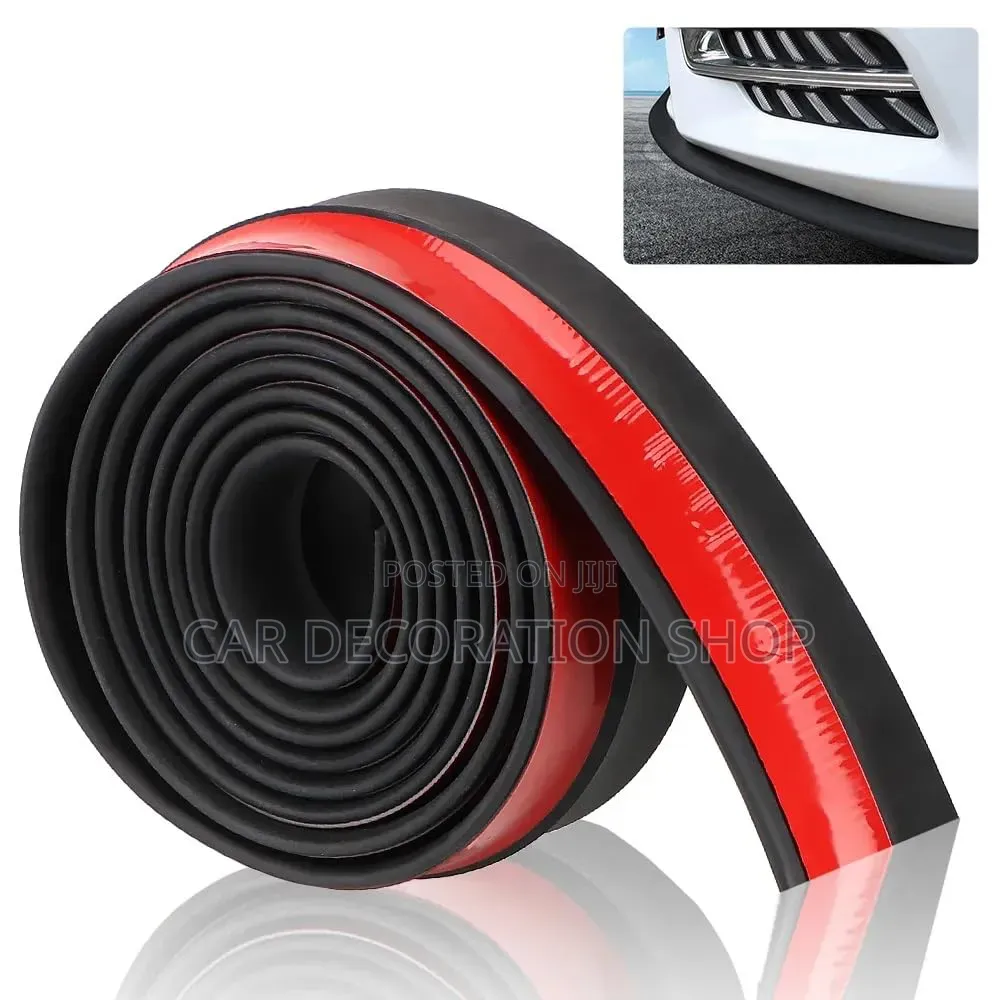 Black Self Adhesive Tape Mounting Front Bumper Samurai Lip Strip