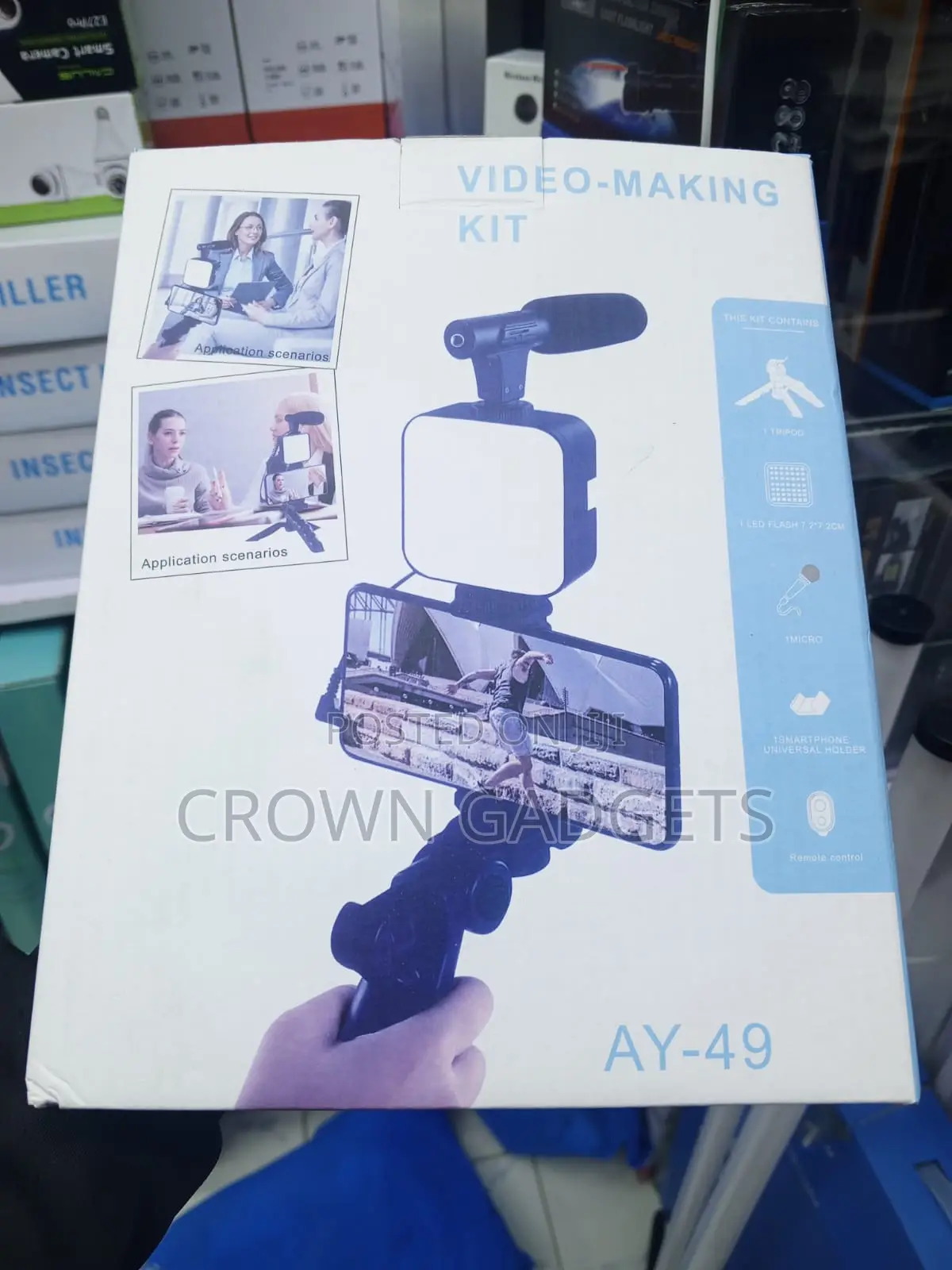 Ay-49 Professional Video Recording Kit With Bluetooth Remote