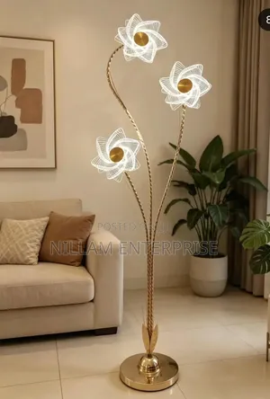 Modern Flower Themed Floor Lamp