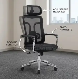 Ergonomic Highback Office Chair With Headrest