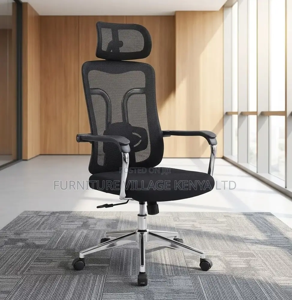 Ergonomic Highback Office Chair With Headrest