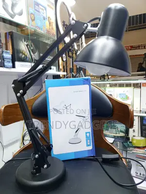 Black Led Desk Lamp for Office Study Table and Home Workspace
