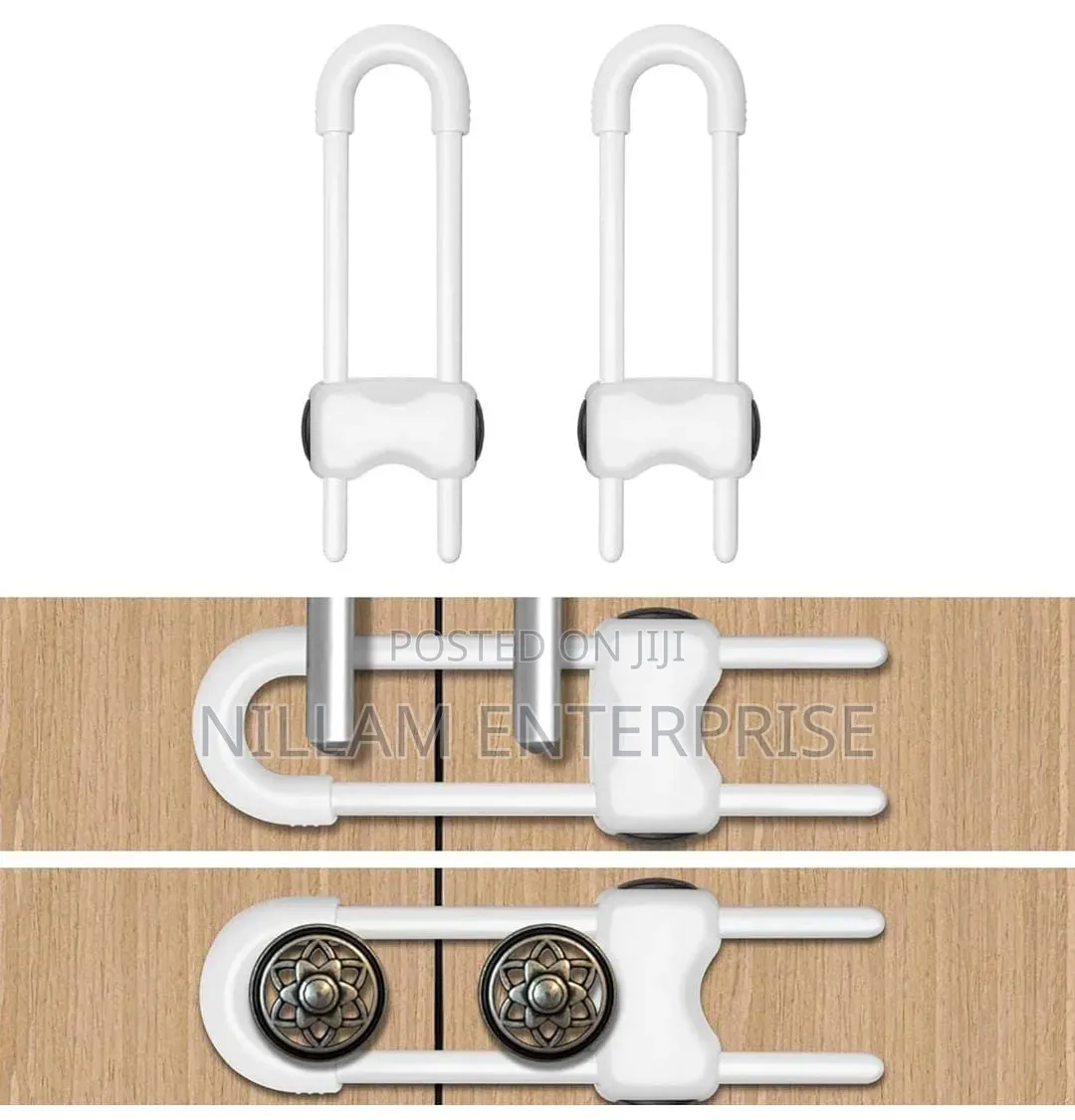 2pcs U Shaped Baby Proofing Cabinets Locks*