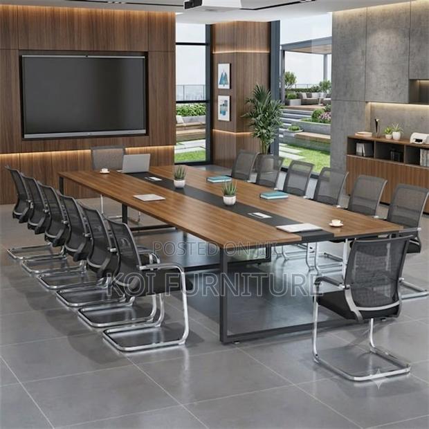 Boardroom Table; 2.4 Meters Executive Modern Meeting Tables - thumbnail 2