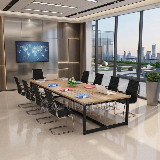 Boardroom Table; 2.4 Meters Executive Modern Meeting Tables - thumbnail 4