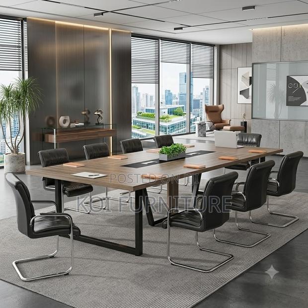 Boardroom Table; 2.4 Meters Executive Modern Meeting Tables - thumbnail 5