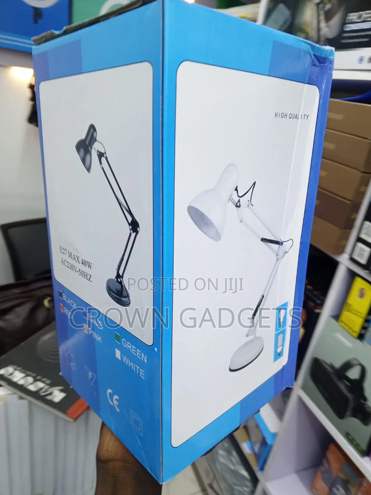 Adjustable Black Metal Desk Lamp With Swing Arm for Office