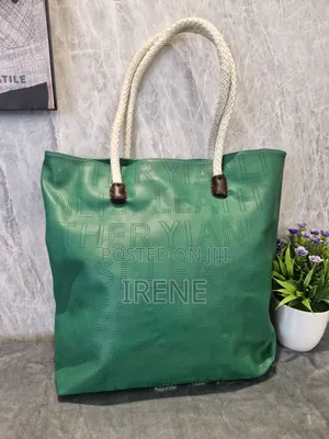 Grey and Black Tote Bag