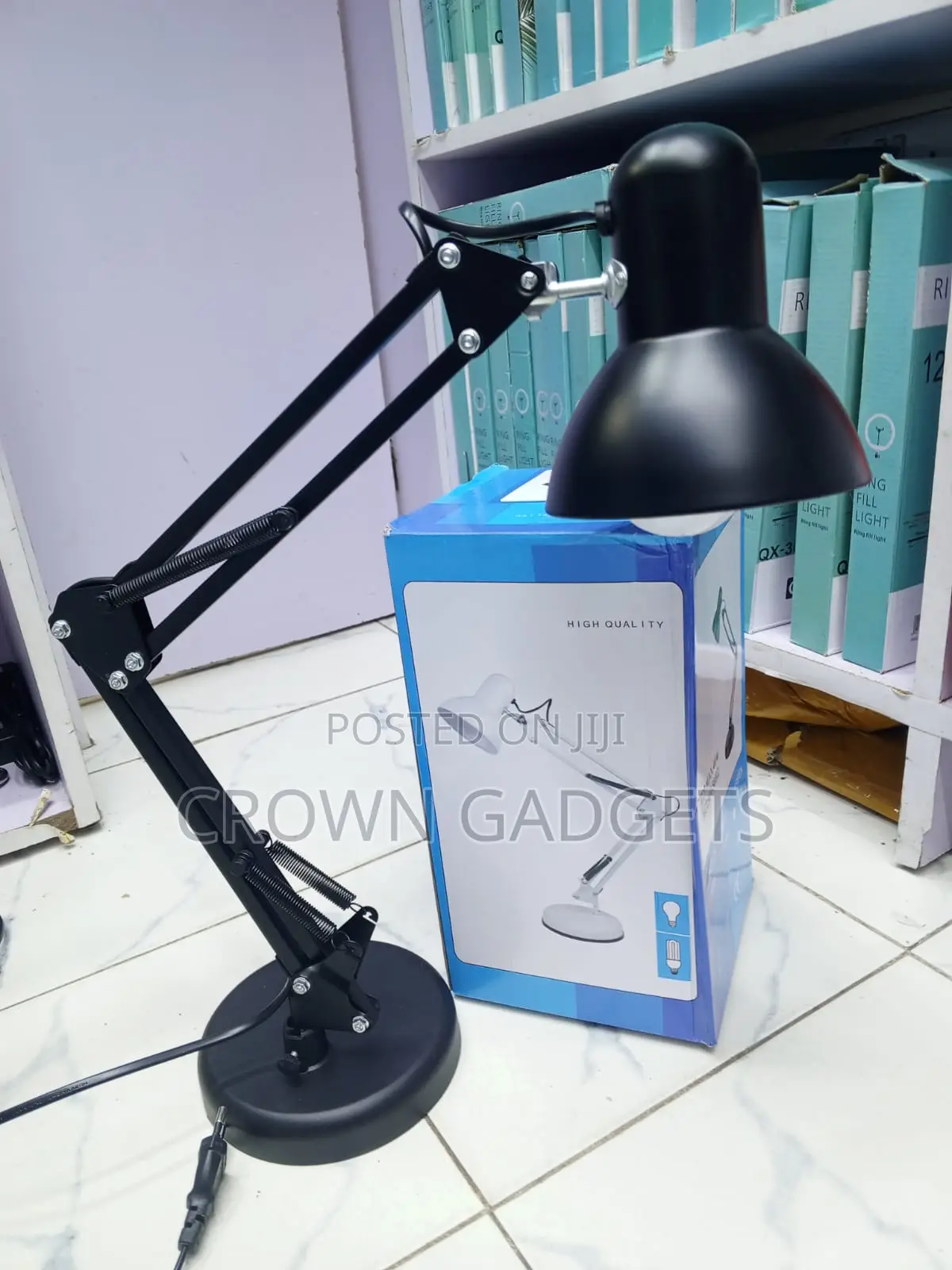 Metal Office Desk Lamp for Reading Study and Home Workspace