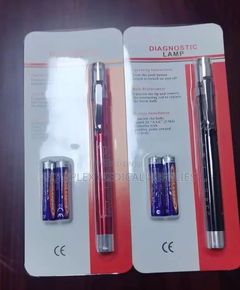 Pen Torch With Batteries (With Disposable Batteries)