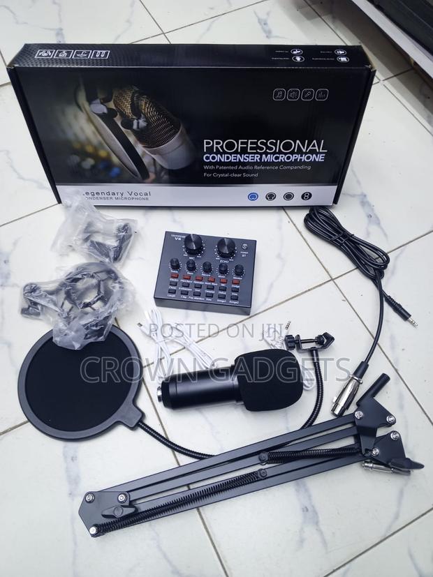 Bm800 Condenser Microphone With V8 Sound Card Recording Kit - thumbnail 3