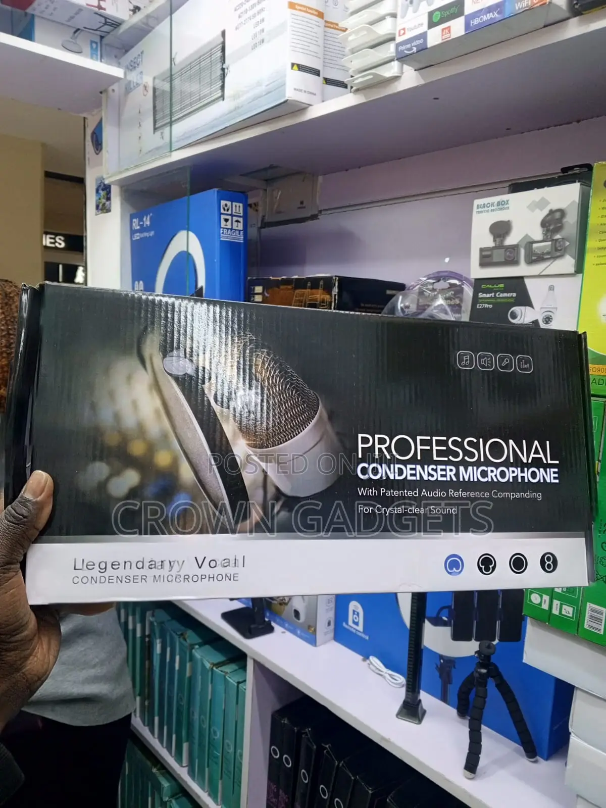Bm800 Condenser Microphone Kit With Pop Filter and V8