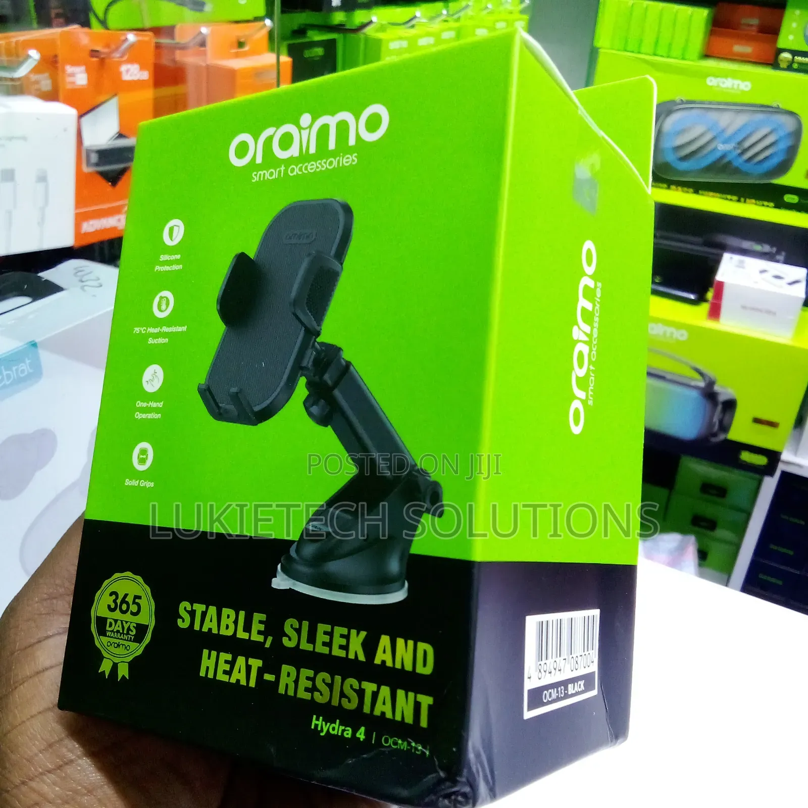 Oraimo Car Phone Holder Hydra 4, Strong and Very Solid Grip
