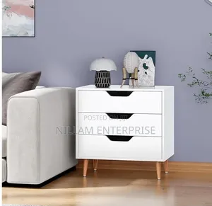 Wooden Bedside 3 Drawers Chest*
